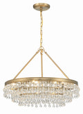 Calypso 25'' Crystal Teardrop Vibrant Gold Chandelier