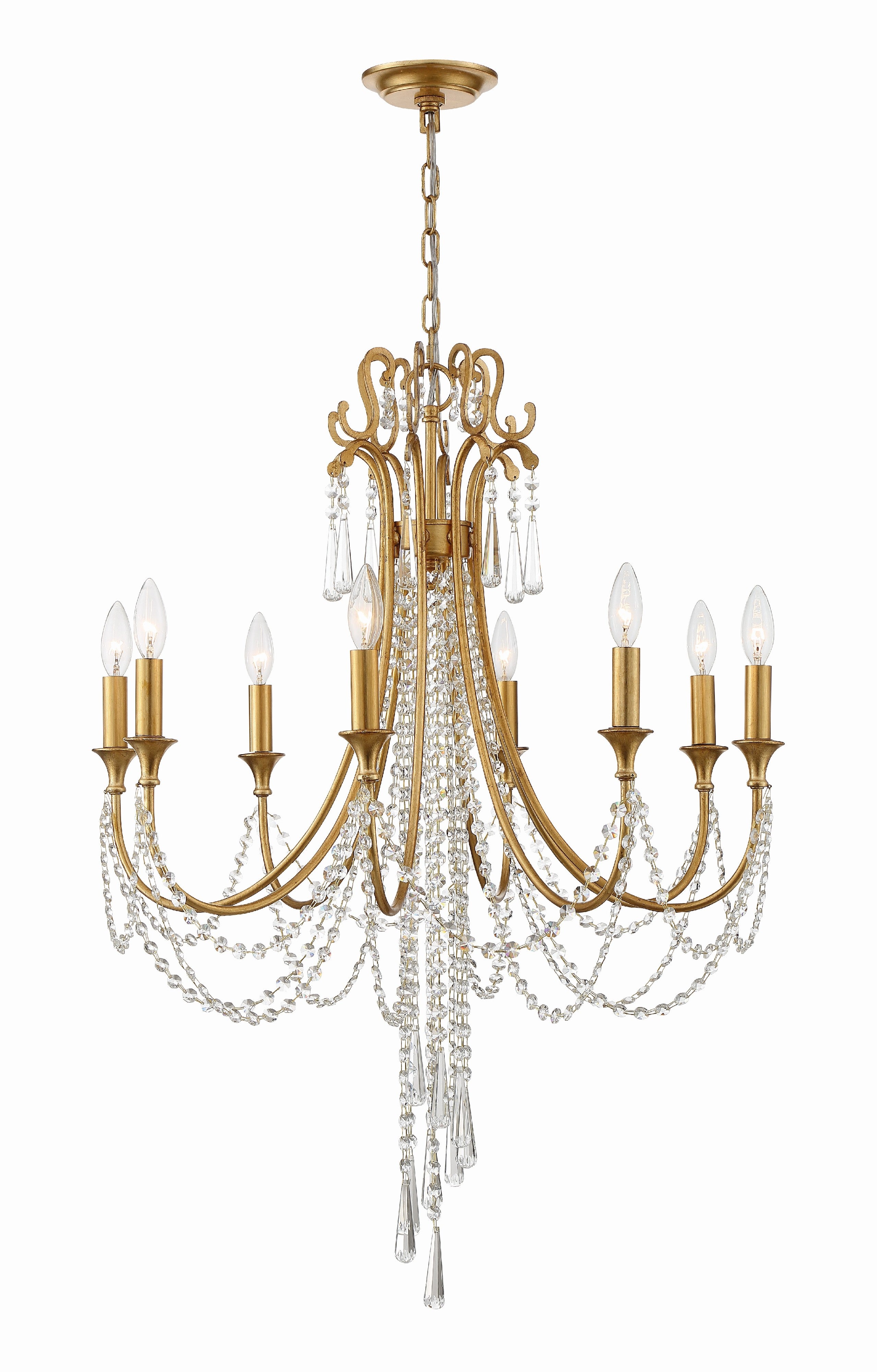 Arcadia 26.75'' Antique Gold Chandelier