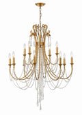 Arcadia 32.5'' Antique Gold Chandelier